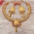 Lakshmi Red Kemp Temple Necklace Set 